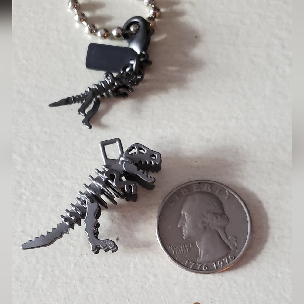 💕Coach UB REXY Alloy Steel Gunmetal Color Charm💕 LAST ONE!! - Picture 5 of 5